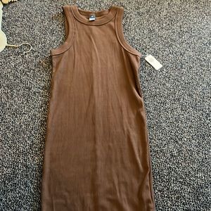 plain brown Old Navy dress brand new